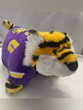 LSU Mike the Tiger Pillow Pet Plush NCAA Large 20